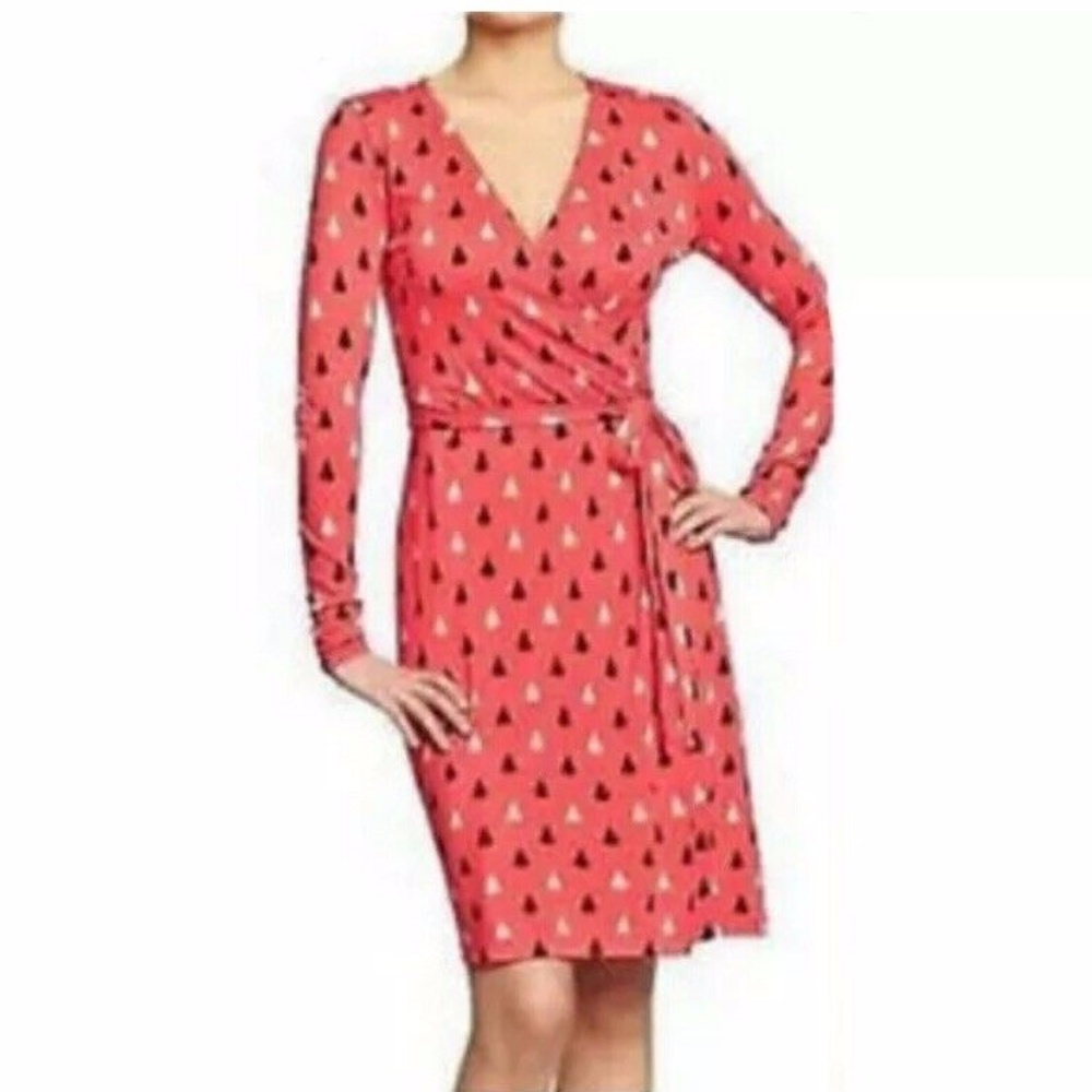 Nautical Sailboat Wrap Dress Sz M